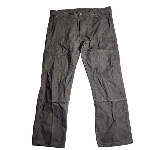 Key Double Knee Canvas Carpenter Work Pants Jeans Size 36 x 30 - Picture 1 of 9